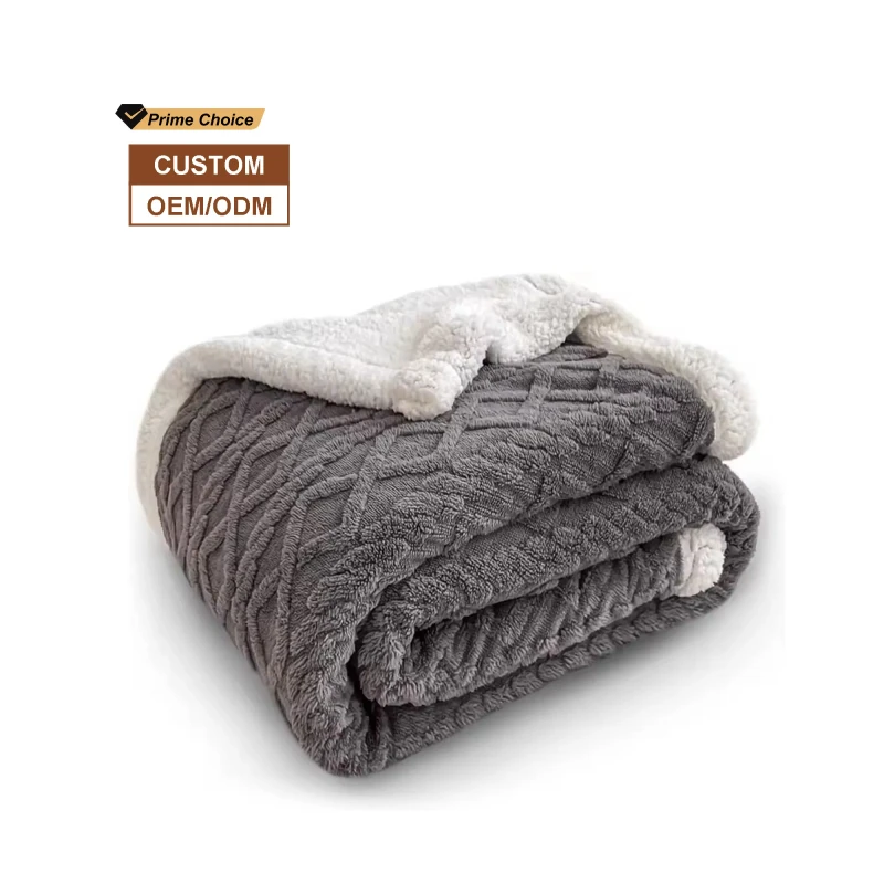 Factory-Winter-Super-Soft-Cozy-Warm-Double-Layer-Fleece-Throw-Blanket-Custom-Jacquard-Sherpa-Blanket-for-Bed-Sofa