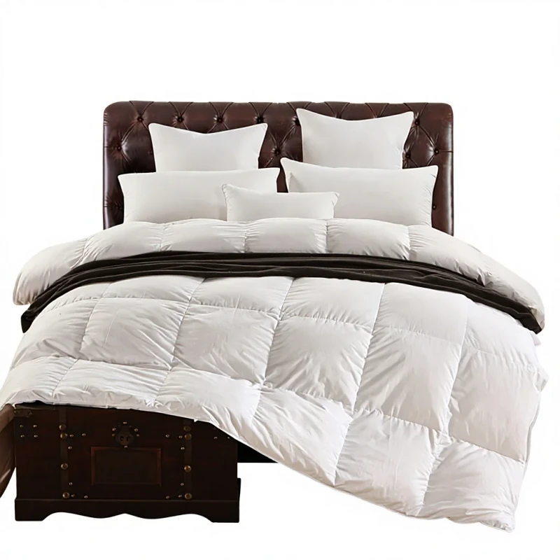 Factory-direct-Sales-Hotel-quality-Pure-Cotton-Down-Comforter-95-White-Goose-Down-TABBY-Weaving-Thick-Warm-Winter-Duvet-Insert