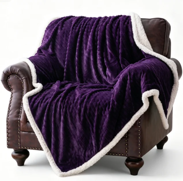 Faux-Fur-Sherpa-back-Throw-Blanket-Soft-Fuzzy-Flannel-Fleece-Wool-Like-Reversible-Plush-Couch-Lightweight-for-Winter