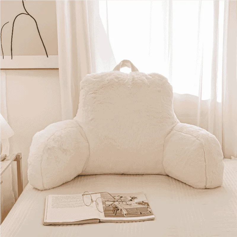 Faux-Fur-Soft-Reading-Pillow-for-Adults-with-Braces-for-Arms-and-Back-Support-Pillows