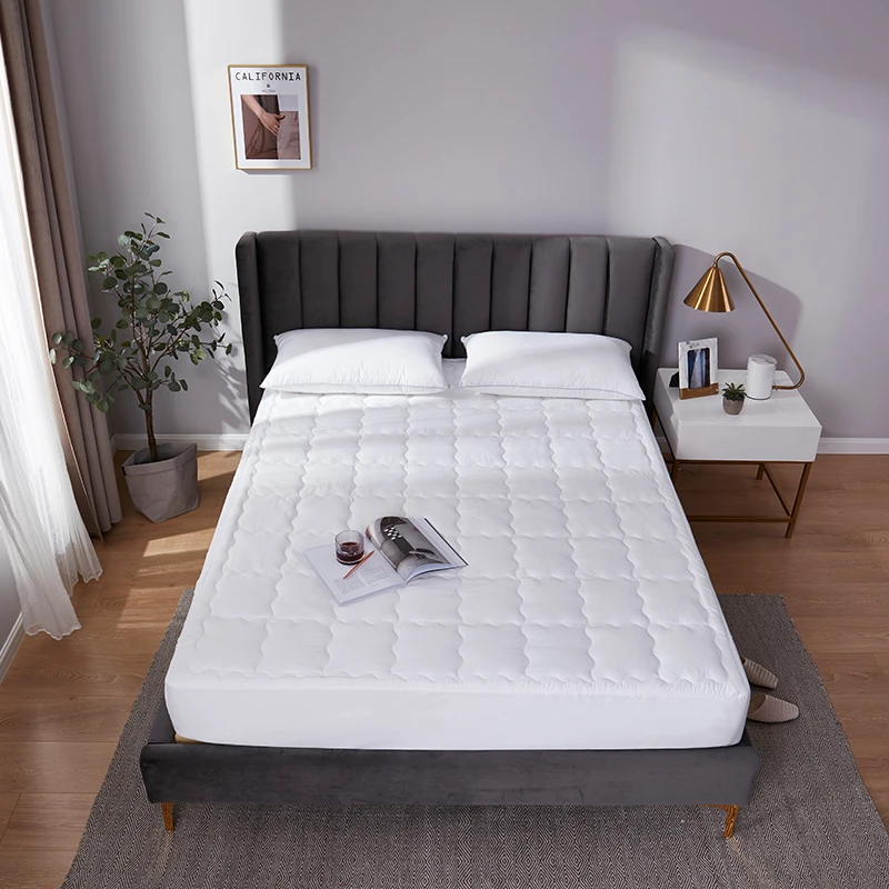 Fitted-Mattress-Topper-Cotton-Quilted-Fitted-Sheet-Elastic-Mattress-Topper-Cover