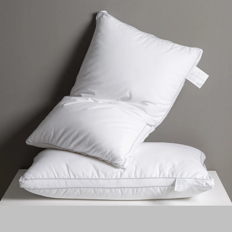 Five-Star-Hotel-Fluffy-Soft-Bed-Pillows-Antibacterial-Washable-Double-Wrapped-Edge-Pillows-100-Polyester-OEM-ODM