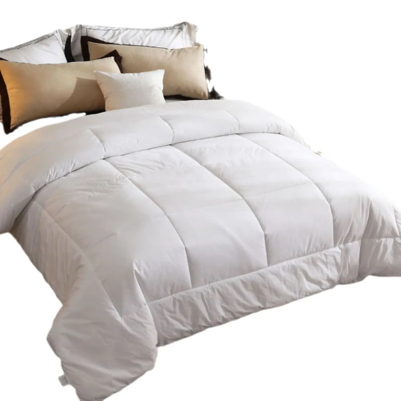 Five-star-Hotel-Pure-White-Patchwork-Simple-Eco-Friendly-Handmade-Soft-Cotton-Quilt-for-Home-Hostel-Beauty-Salon-Use-All-Season