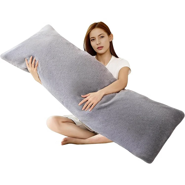 Fluffy-Body-Pillow-Womens-Body-Pillow-with-Pillowcase-Adjustable-Height-Soft-Support-Side-Sleep-Back-Support-Bed-Pillow