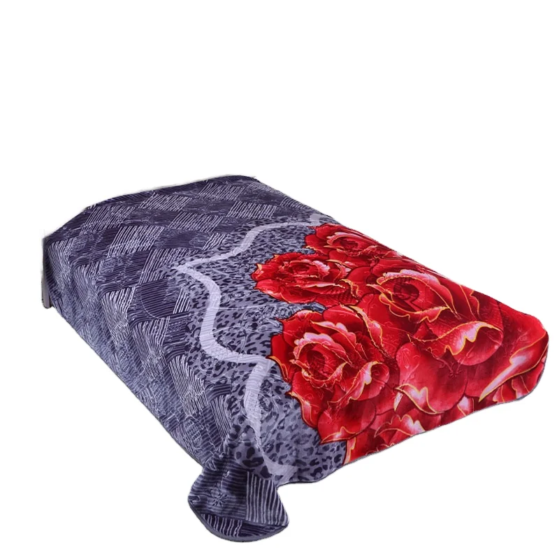 Fluffy-Raschel-Blanket-Double-Layer-Winter-Quilt-Soft-Warm-Bed-Bedding-Printed-Knitted-Quilt-Blanket