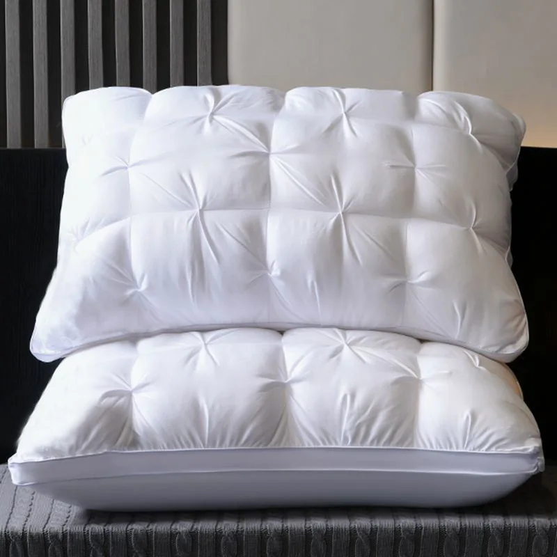 Fluffy-Twist-Flower-Style-RDS-OEKO-TEX-Certificate-Pass-European-standard-Bed-White-Goose-Feather-Down-Pillows-Inserts