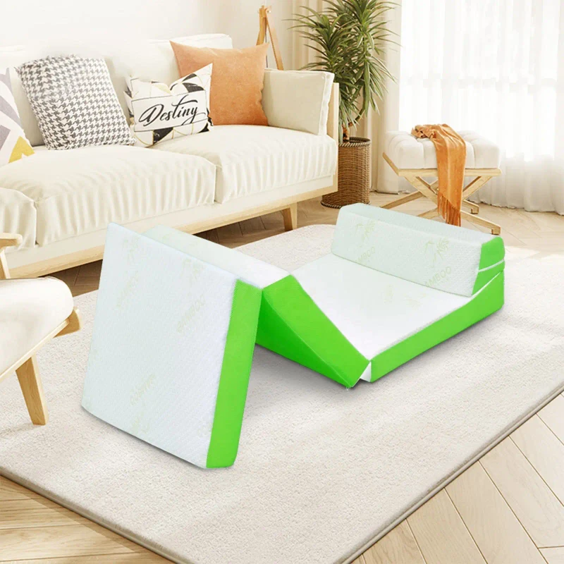 Foldable-Bedroom-Mattress-High-Density-Foam-Four-Fold-Cushion-with-Washable-Cover-Storage-Bag-Customizable-Support