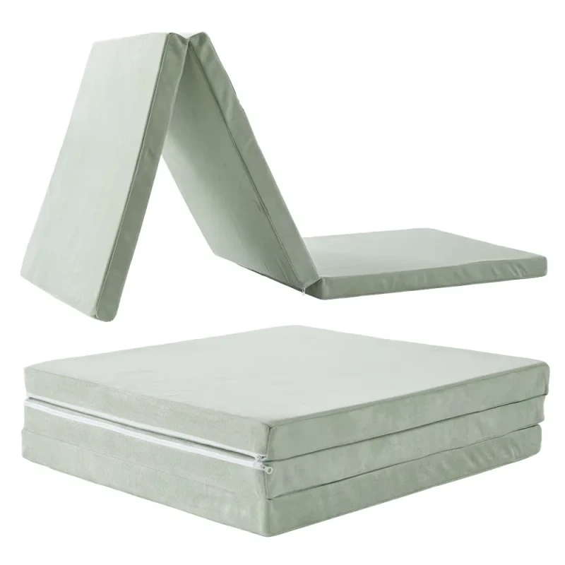 Foldable-Memory-Foam-Sleeping-Mat-3-Piece-Folding-Mattress-Cot-Size-Machine-Washable-and-Removable-Cover