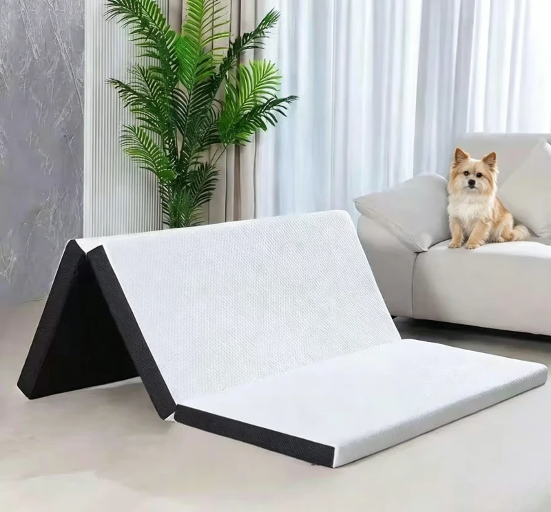 Folding-Mattress-High-Elastic-Sponge-4-Fold-Foam-Mat-Pad-with-Handle-Washable-Breathable-Cover-Fit-for-Camping-Travel-Custom