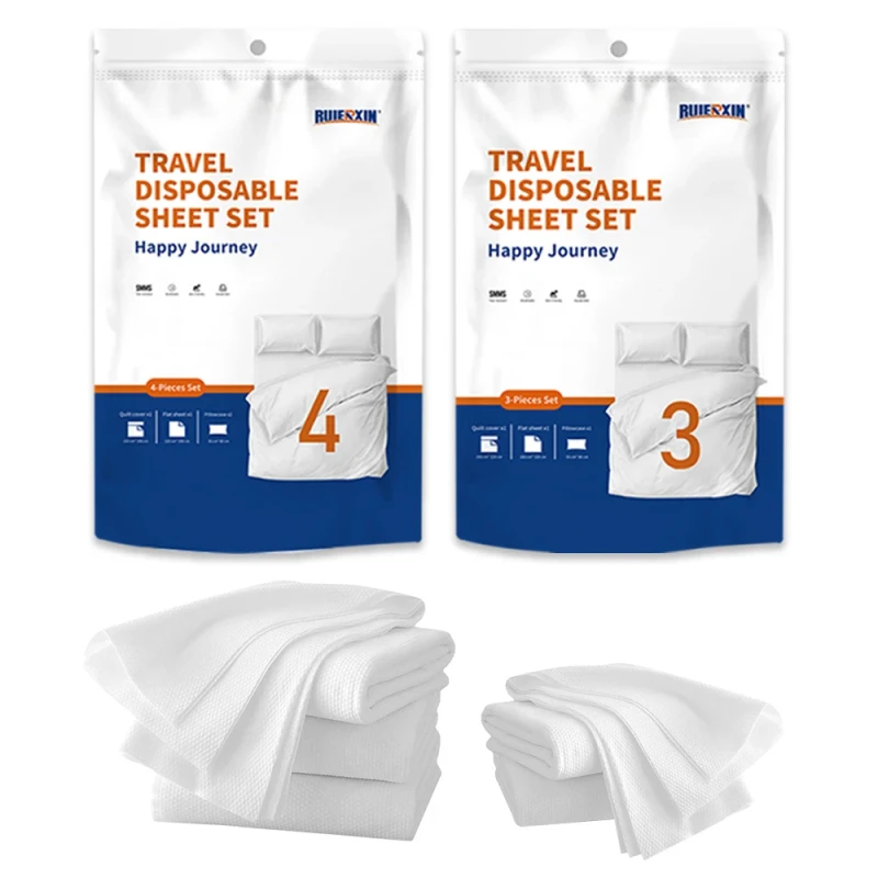 Four-Piece-Portable-Breathable-Nonwoven-Folded-Bedding-Set-Waterproof-for-Home-Massage-Hotel-Hospital
