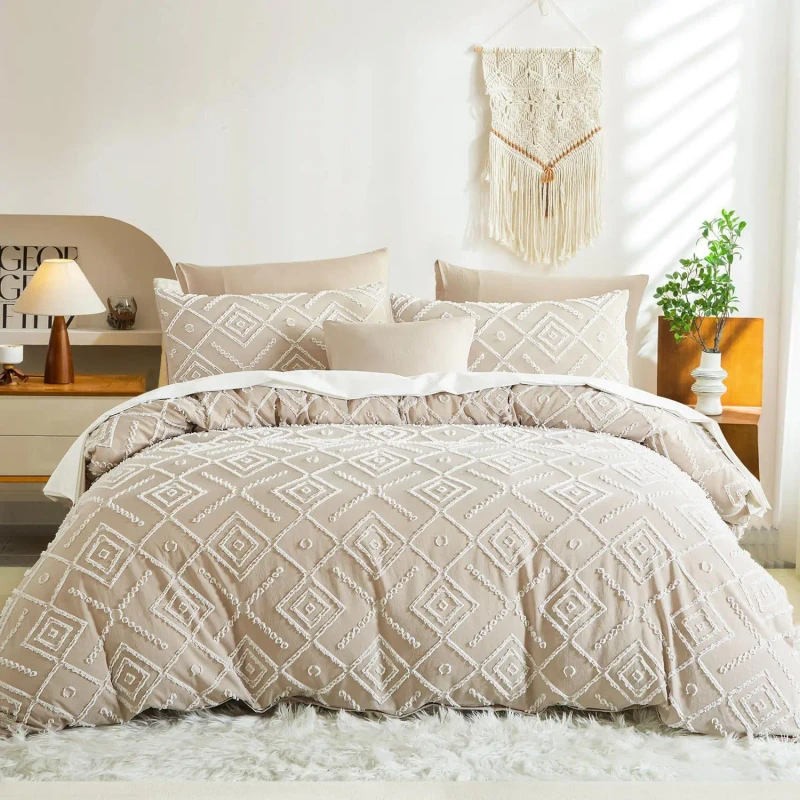Four-Seasons-Three-Piece-Duvet-Cover-Set-Textured-Fabric-Soild-Custom-Duvet-Cover-Set