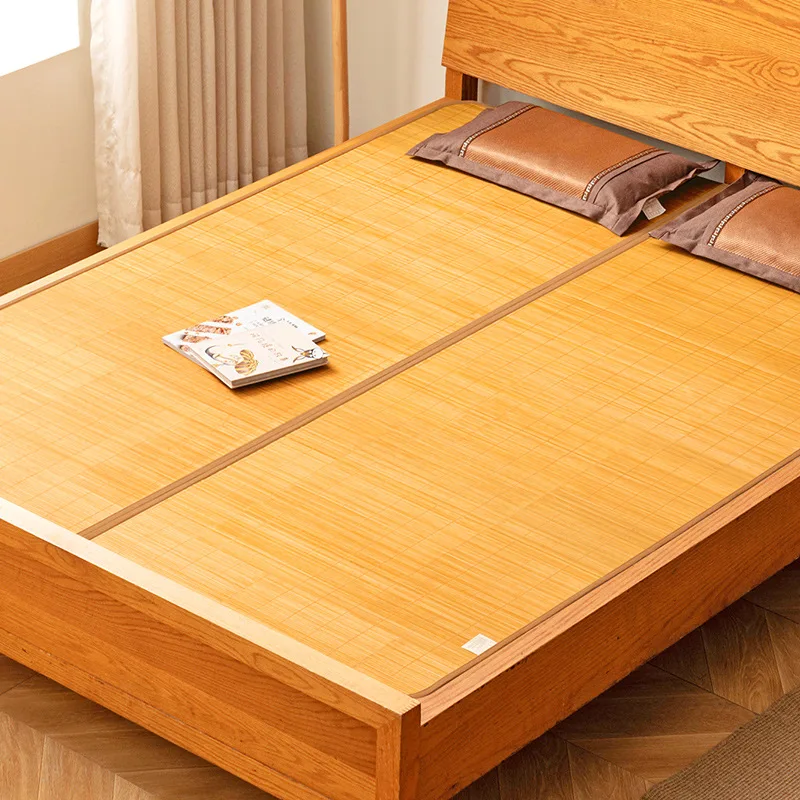 Full-Bamboo-Bed-Mat-Foldable-Double-Sided-Summer-New-Chinese-Style-Paving-Stall-Dormitory-Single-Model-3401ZX