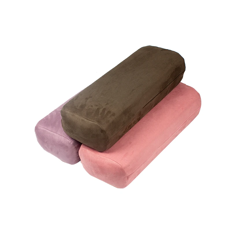 Full-Color-Private-Custom-Professional-Design-Non-Slip-Portable-Velvet-Buckwheat-Filled-Eco-Friendly-Yoga-Bolster