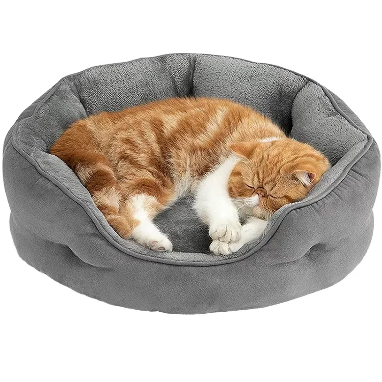 GMTPET-Solid-Fashion-Linen-Grey-Cat-Kennel-Breathable-Comfortable-Pet-Sofa-Bed-Easy-Clean-Warm-Made-Durable-PP-Material-Pet