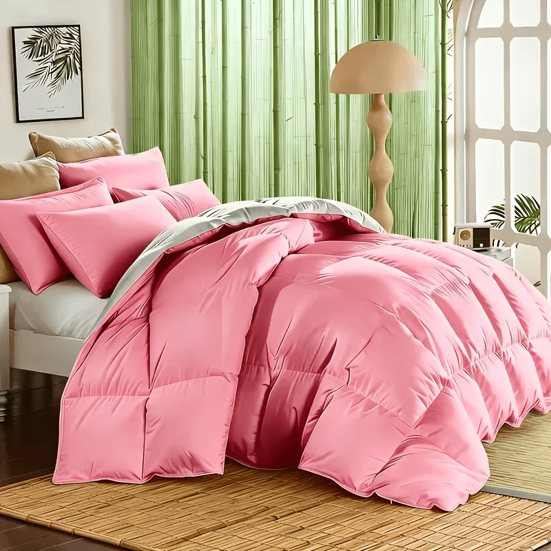 Gentle-on-Skin-Soft-Breathable-Polyester-Quilt-Inner-Cotton-Washable-Chinese-Style-for-Home-Relaxation-Cozy-Sleep-Experience