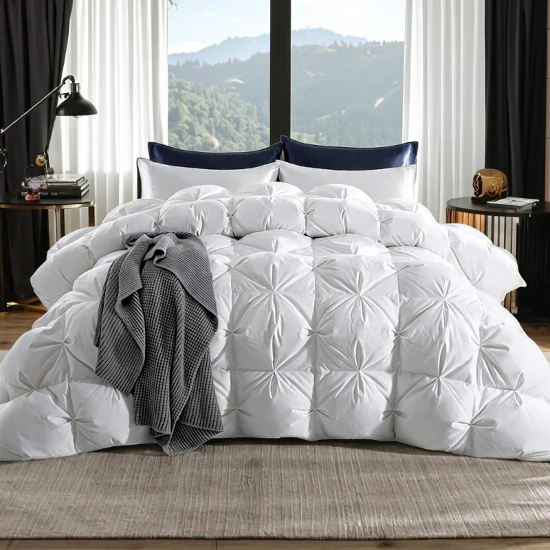 Goose-Down-Comforter-800-Fill-Power-100-Cotton-Breathable-Eco-Friendly-Four-Seasons-Oversized-Duvet-Insert-700-Thread