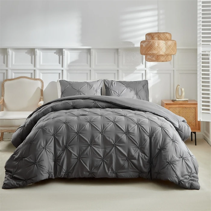 Goose-Down-Filled-Quilted-All-Season-Comforter-Sets-100-Cotton-Queen-Size-Eco-Friendly-Reversible-Hypoallergenic-Home