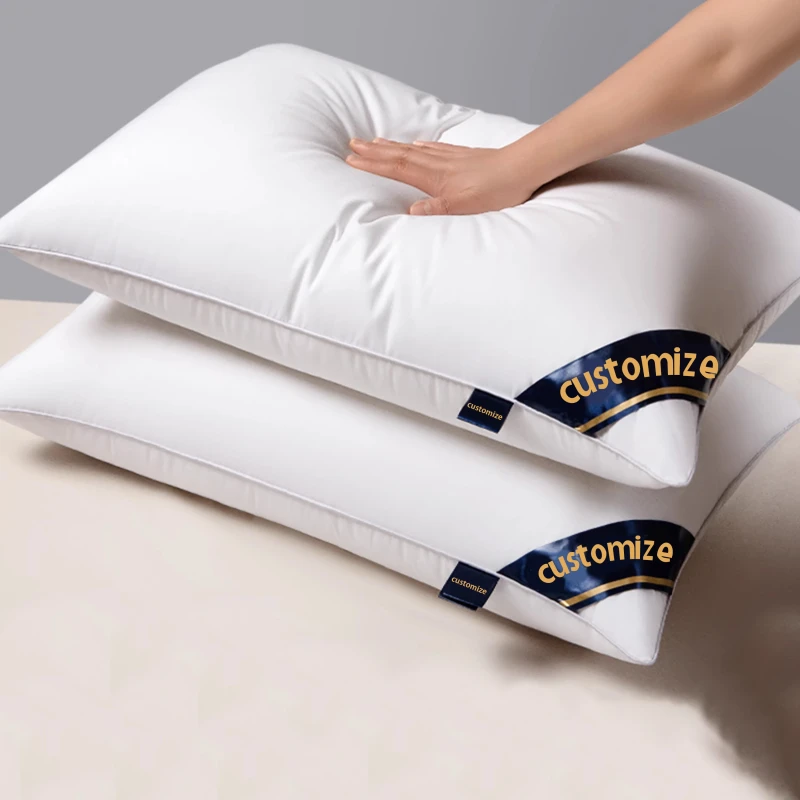 Goose-Down-Neck-Pillow-Core-Solid-Pattern-Hotel-Use-White-Duck-Down-Feather-Pillow-Insert