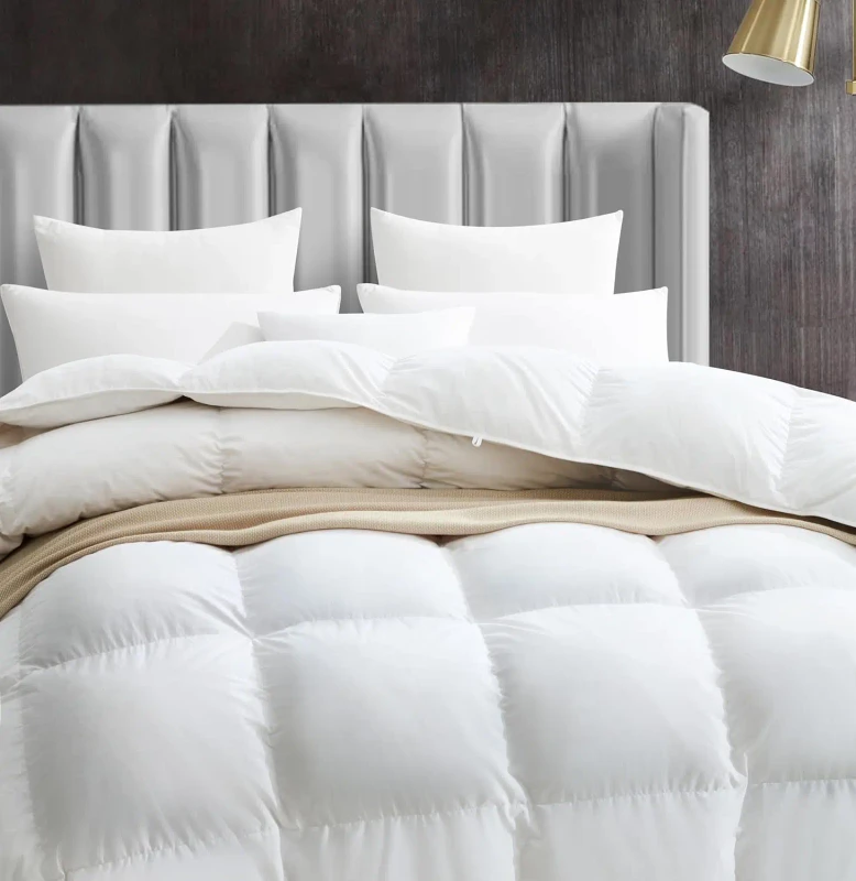 Goose-Down-Quilt-Comforter-King-Size-All-Season-Medium-Warmth-Ultra-Soft-750-Fill-Power