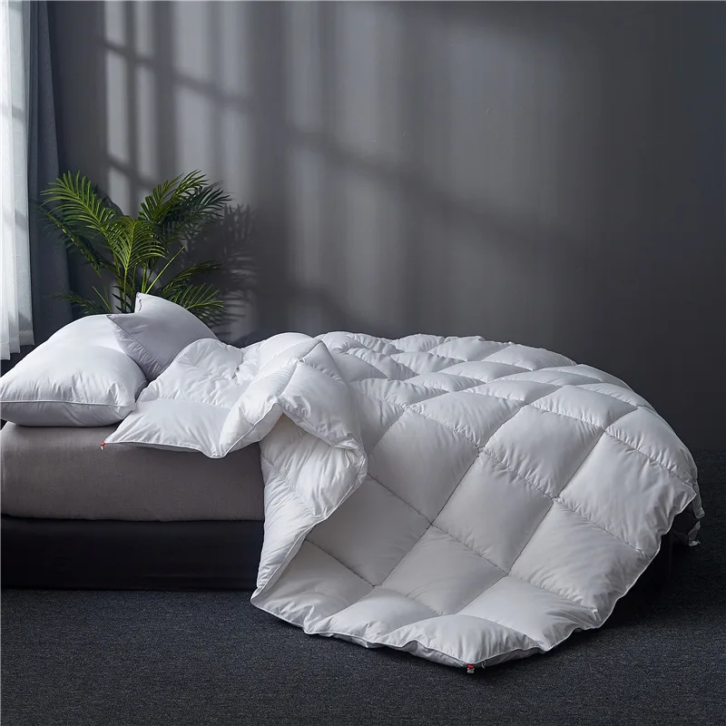 Goose-Duck-Down-Quilt-Duvet-Double-King-Size-Bed-Comforter-Cover