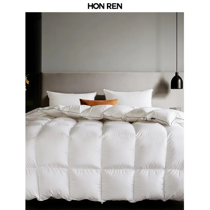 Goose-Feather-Down-Fiber-Comforter-Extra-Fluffy-White-Duvet-Insert-Ultra-Soft-All-Season-Hotel-Luxury-Collection-Down-Comforter