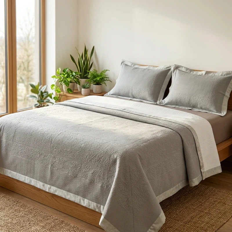 Graphene-Cooling-3-Piece-Flat-Bed-Sheet-Set-Stitched-Breathable-Design-Ergonomic-Temperature-Control-Antibacterial