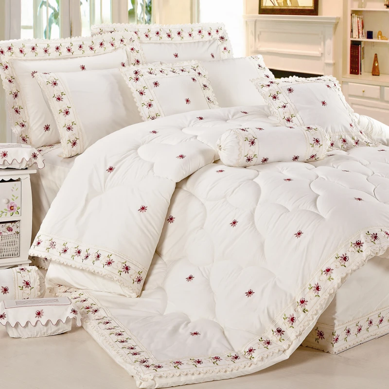 Great-Selling-Bed-Covers-Sheet-Set-Comfortable-Embroidered-Quilted-Bed-Comforter-Set