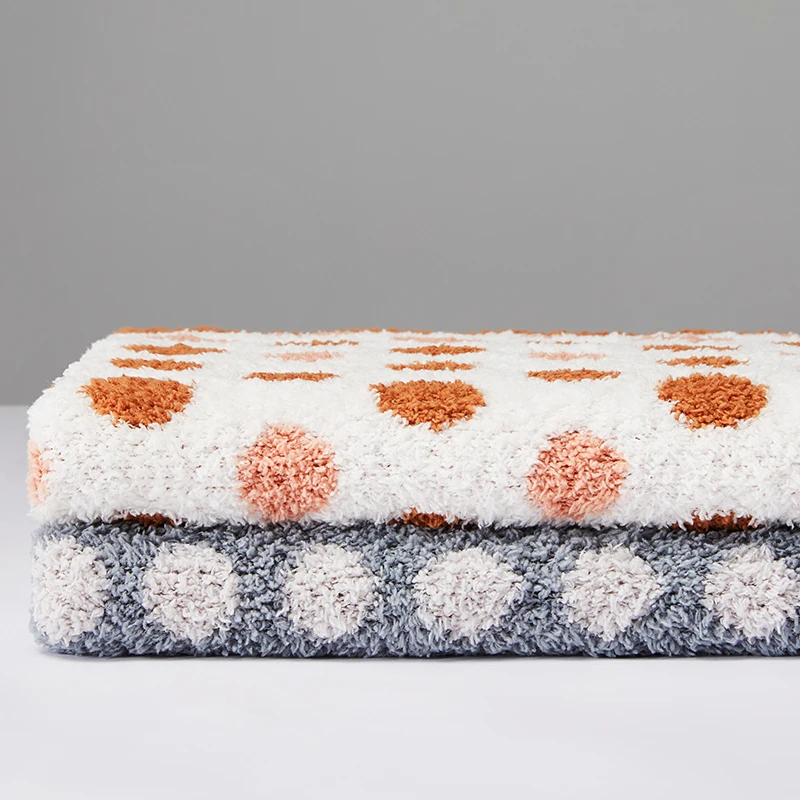 Green-Soft-Polka-Dot-Blanket-Cozy-Plush-Throw-for-Home-All-Season-Warm-Gift-Ready-Multiple-Color-Choices