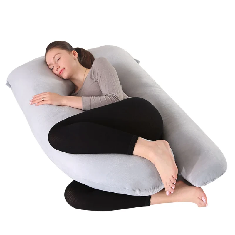 Grey-U-Maternity-Pillow-Pregnancy-Pillow-for-Sleeping