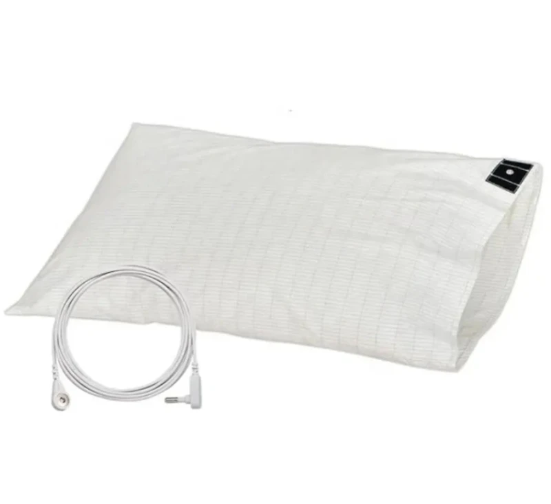 Grounding-Bed-Sheet-Pillowcase-Silver-Fiber-20-30inch-Queen-King-Pillow-Cover-For-Good-Sleep-With-Cord