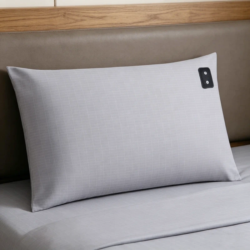 Grounding-Earthing-Pillowcase-Silver-Fiber-Organic-Cotton-Anti-Static-Grey-Soft-Bedding