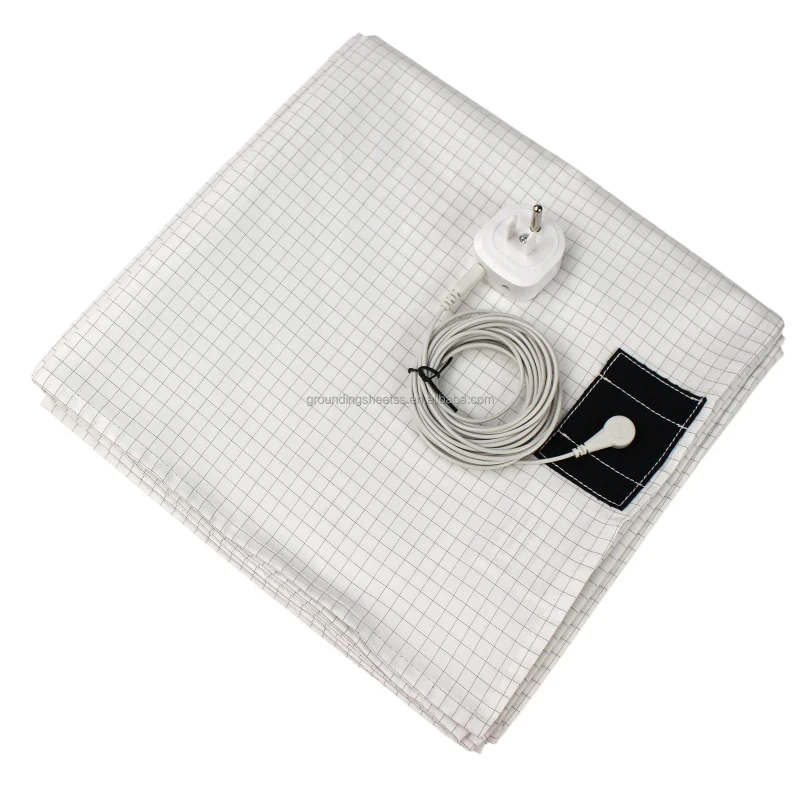 Grounding-Sheet-Cotton-Silver-Fiber-Grid-Conductive-Bedding-for-Home-Sleep-Use