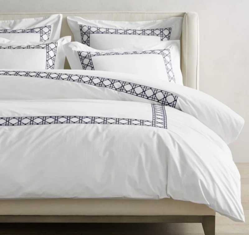 HONGYA-Embroidery-400-Thread-Count-Bed-Sheets-100-Cotton-Bedding-Set-Solid-Bedsheet-Cotton-Hotel-Bed-Sheet