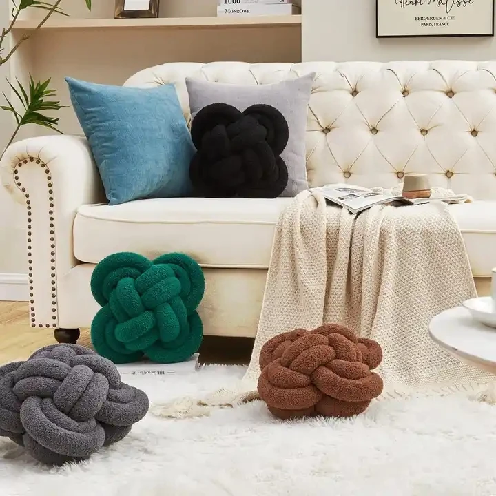 Handmade-Modern-Style-Decorative-Throw-Pillows-Chinese-Manufactory-Soft-Cotton-Knotted-Cushion-Cases-for-Home-Decor