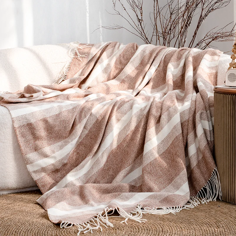 Handwoven-Cotton-Throw-Blanket-Soft-Breathable-Bed-Sofa-Cover