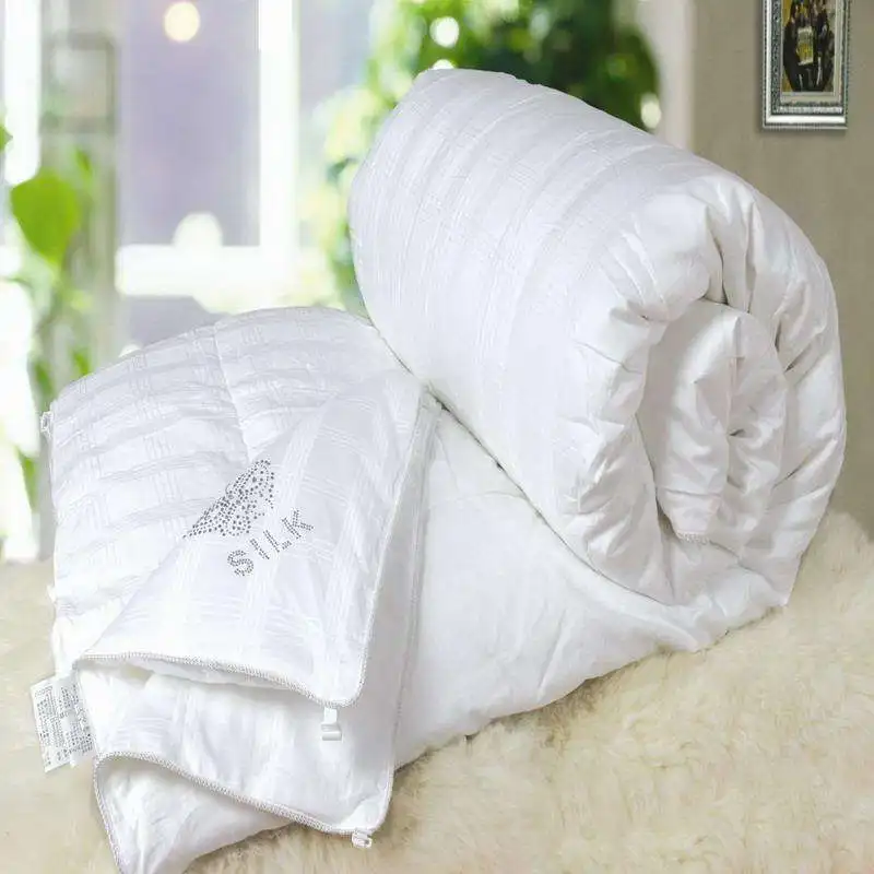 Healthcare-Hotel-Bedding-100-Pure-Silk-Quilt-King-200-220cm-Fill-2kg-Mulberry-Silk-Fiber