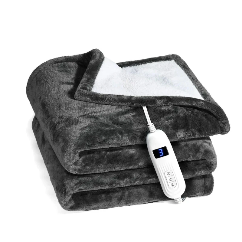 Heated-Electric-Blanket-Throw-Soft-Silky-Double-Layer-Flannel-Fast-Warming-Heater-Blankets