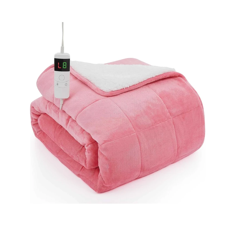 Heated-Weighted-Blanket-Fast-Heating-Blanket-Heavy-Throw-Over-heat-Protection-Flannel-Sherpa-Winter-Blanket