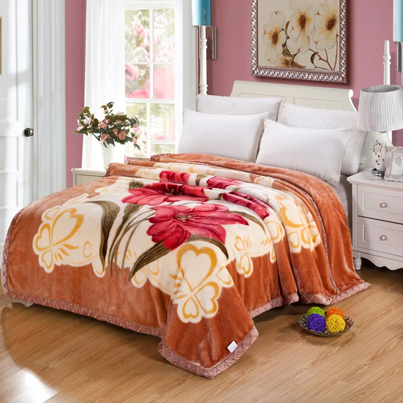 Heavy-Queen-Size-Fleece-Blanket-Plush-Velvet-Korean-Style-Mink-Raschel-Blanket-for-Winter