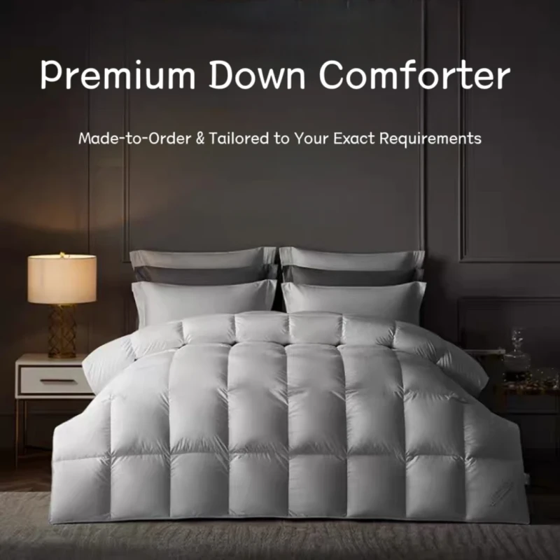 Heavyweight-Four-Seasons-Winter-Warm-Breathable-Eco-Friendly-Quilted-Goose-Down-Comforter-Downproof-Cotton-Shell