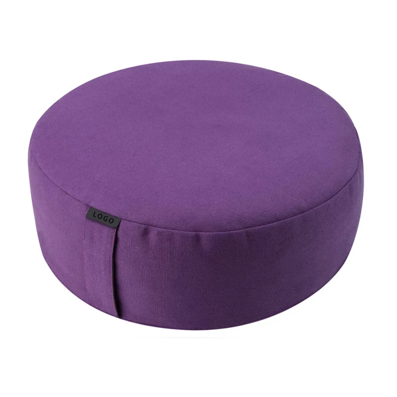 Hemp-Organic-Buckwheat-Round-Foldable-Meditation-Cushion-Pillow-Set