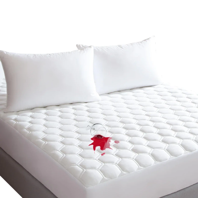 Hexagon-Quilted-Waterproof-Mattress-Protector-Stain-Resistant-Mattress-Cover-for-All-Spills