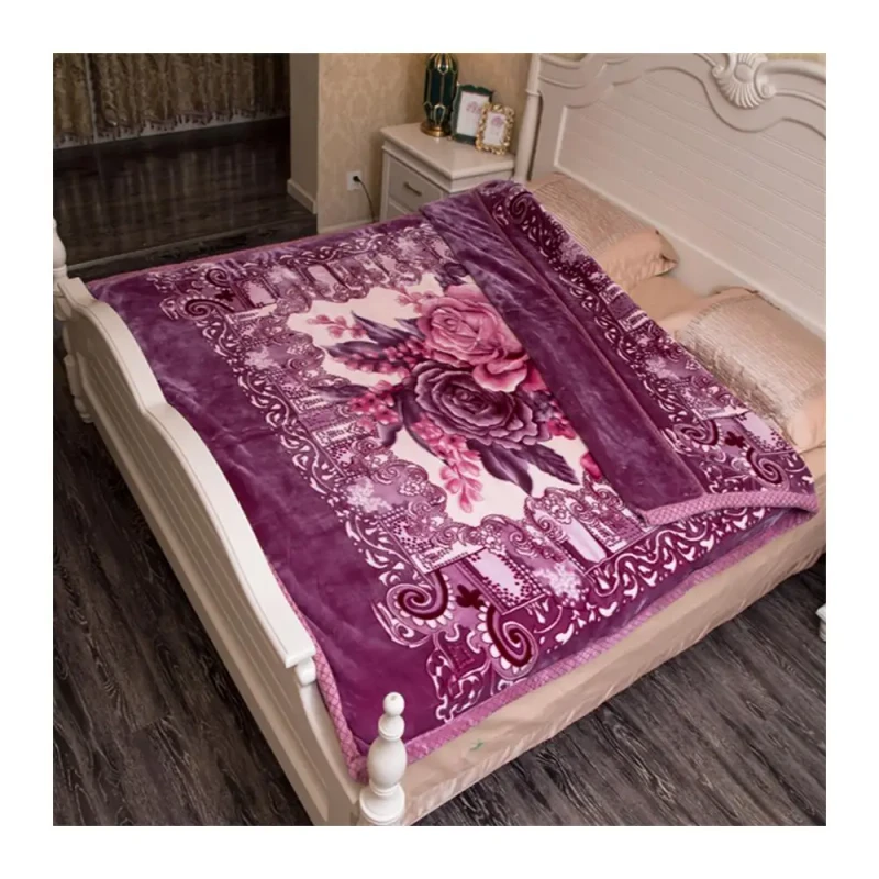 High-Class-Warm-World-Group-Raschel-Blanket-100-Polyester-Eco-Friendly-8-kg-Embossed-2-Ply-Middle-East-Style-All-Season