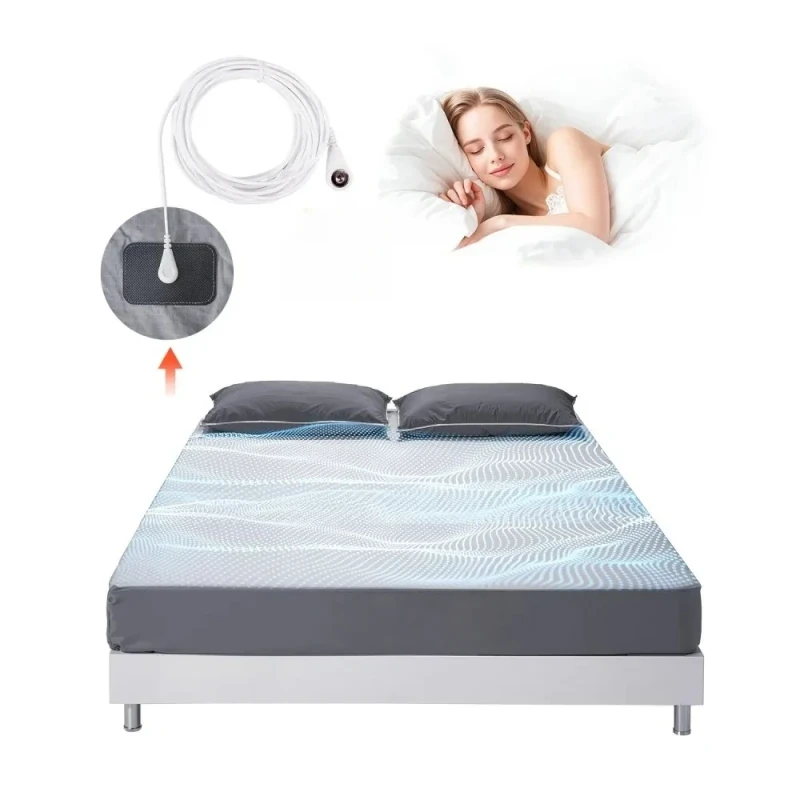 High-Conductivity-Grounding-Sheet-Anti-Static-10-Silver-Fiber-Organic-Cotton-Earthing-Fitted-Mattress-Cover-for-Deep-Sleep