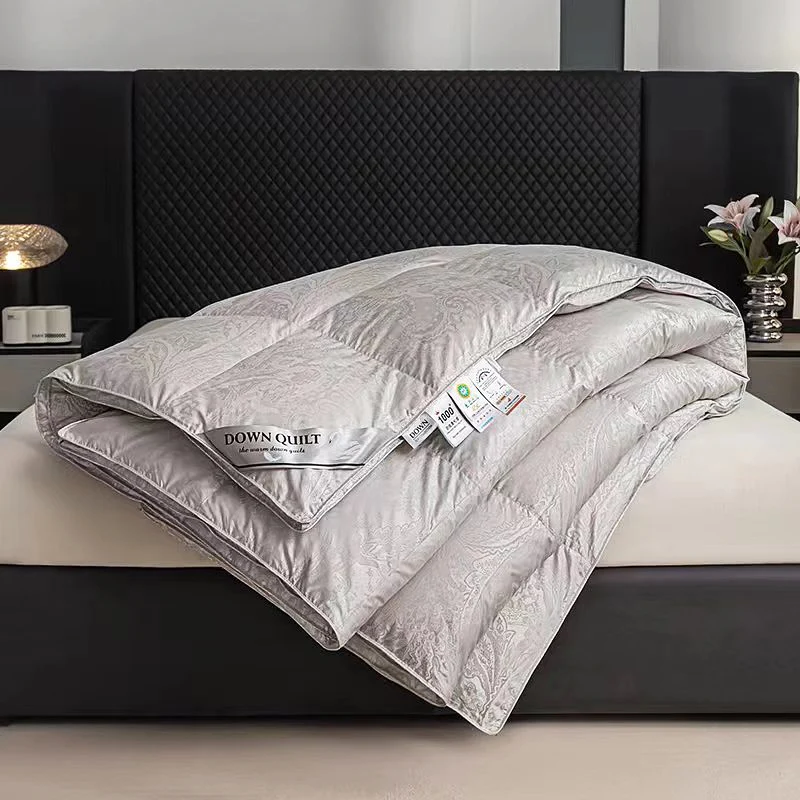High-Count-Density-90-Duvets-Luxury-Jacquard-Goose-Down-Quilt-Thickened-Winter-Quilts-Blanket-Printed-Edredones