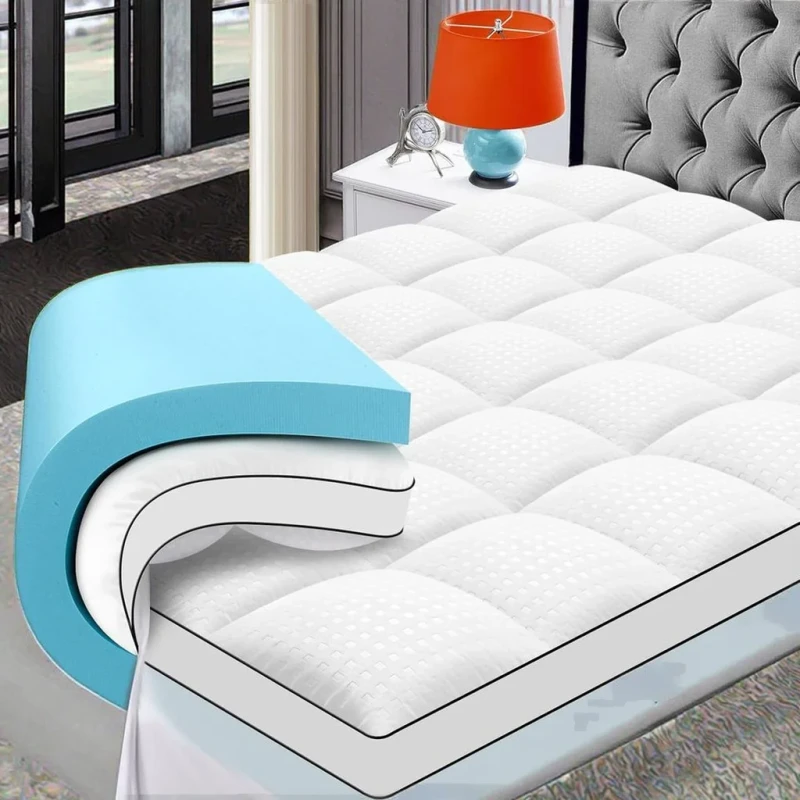 High-Density-King-Size-Memory-Foam-Mattress-Topper-Factory-Direct-Soft-Thickened-Sponge-Mattress-Cover
