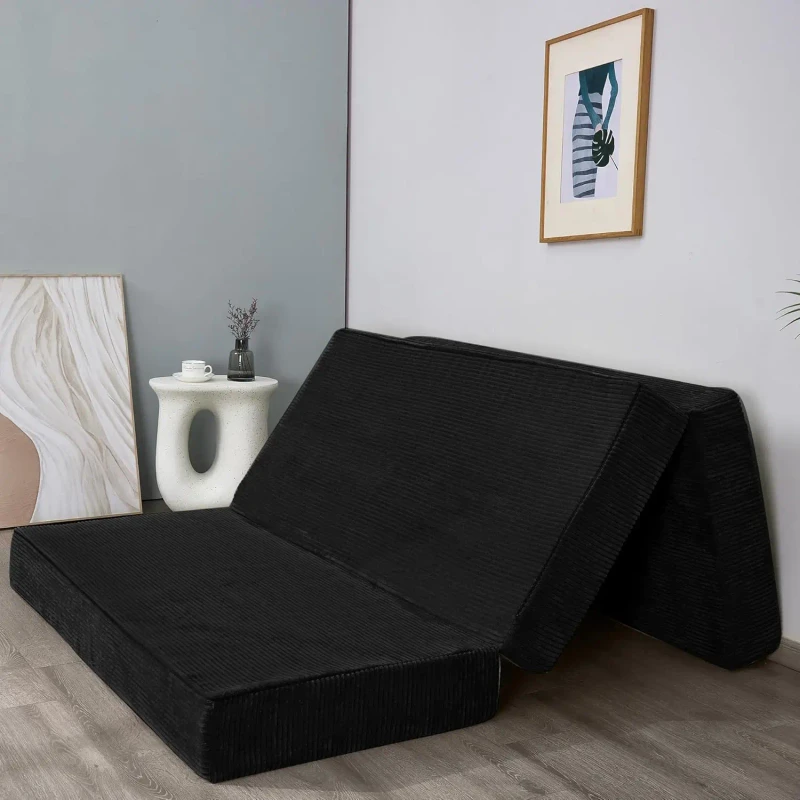 High-Density-Tri-Folding-Mattress-Foldable-Soft-Guest-Mat-for-RV-Travel-Camping-Pad-with-a-Collapsible-and-Washable-Cover