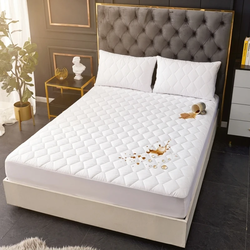 High-Elasticity-Deep-Pocket-Anti-Mite-Quilted-Microfiber-Waterproof-Bed-Bug-Mattress-Protector-Cover-for-Home-Hotel