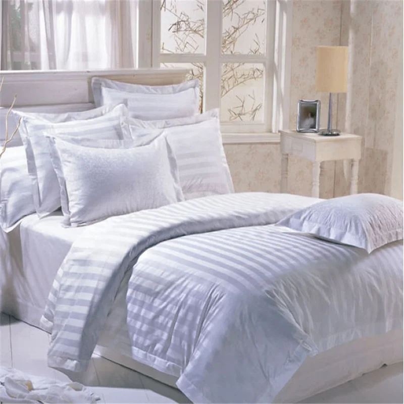 High-Quality-250TC-Custom-Logo-Hotel-Bed-Sheets-Duvet-Cover-White-Bed-Sheets-Hotel-Bedding-Set-100-Cotton-Fabric