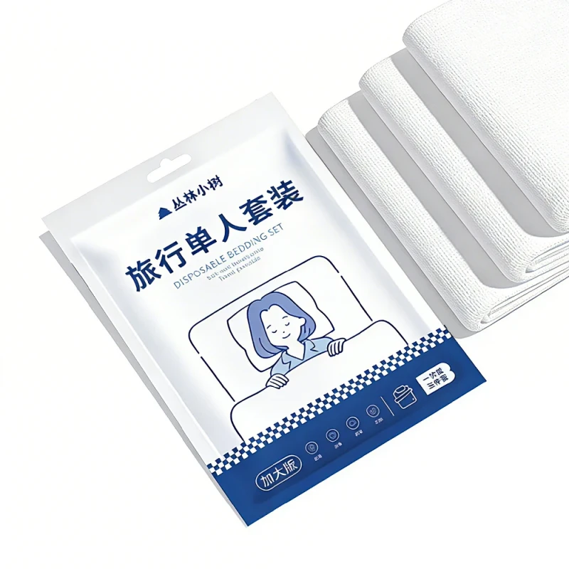 High-Quality-Anti-static-Dust-Mite-Resistant-Triple-layer-3-Piece-Disposable-Polyester-Cotton-All-Season-Bedding-Set-Travel
